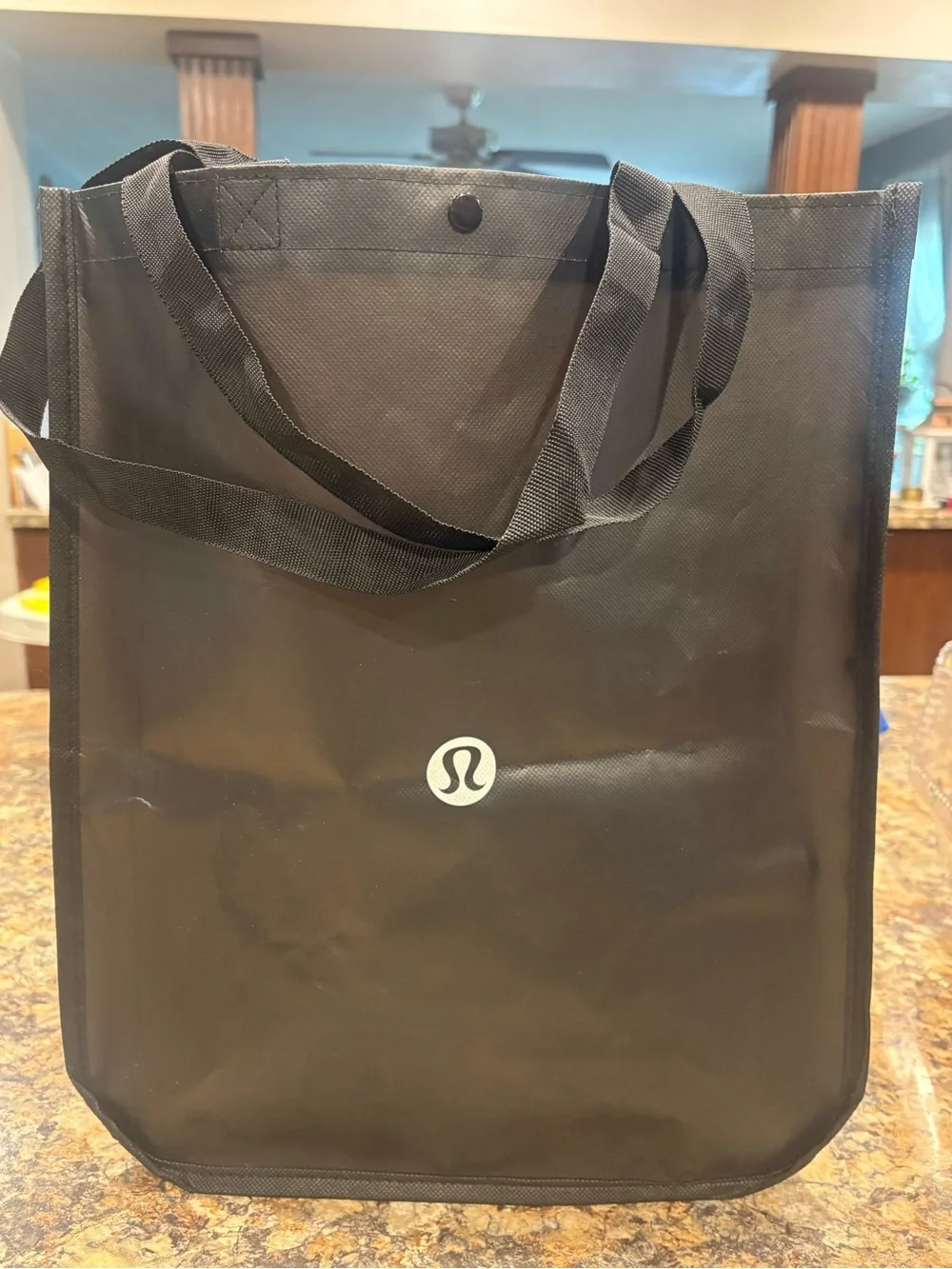 lululemon athletica Black Packable Tote with Logo